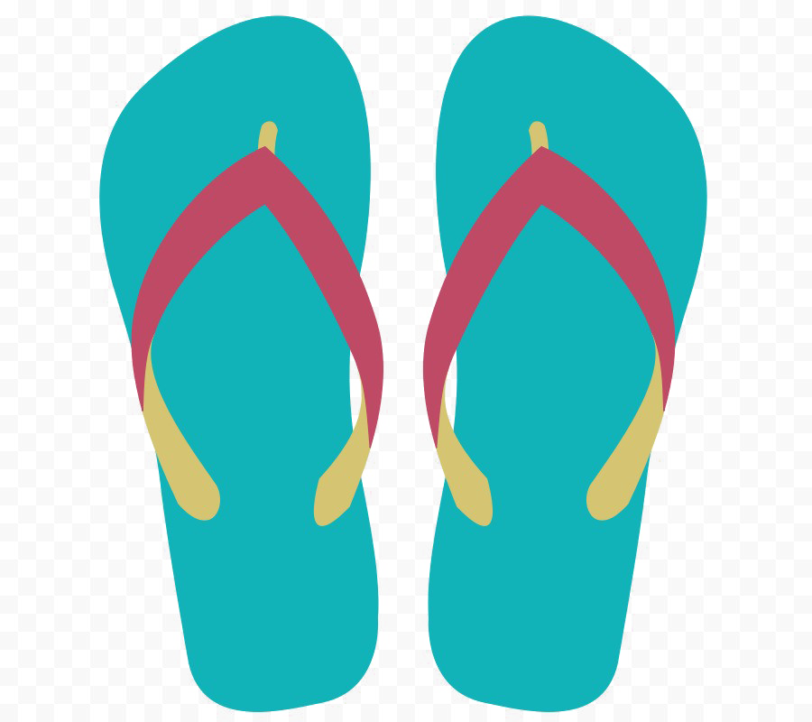 Colorful Flip Flops Png Image File - Flip Flop (900x800), Png Download