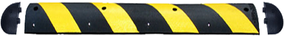 16100 4 16100 6 16100e Speed Bump 4' 6' Striped Yellow - Skateboard Deck (1240x1240), Png Download