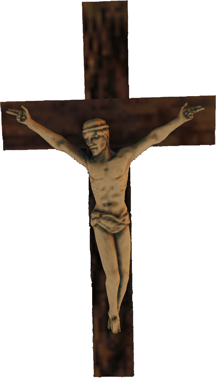 Crucifix - Forest Crucifix (750x1317), Png Download