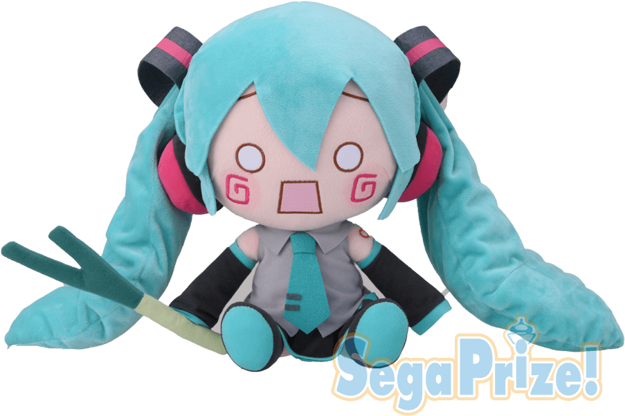 Hachune Miku Mej Plush Sega - ちゅ ね ミク ぬいぐるみ (1000x1000), Png Download