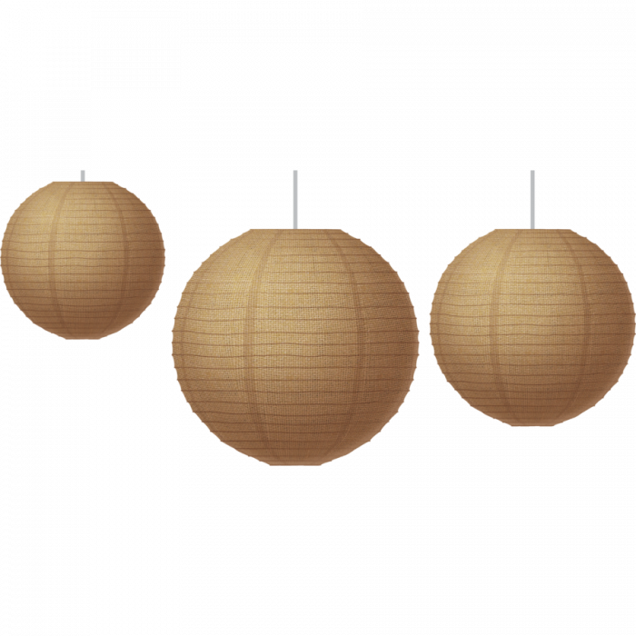 Burlap Paper Lanterns - Colorful Lanterns Png (700x700), Png Download