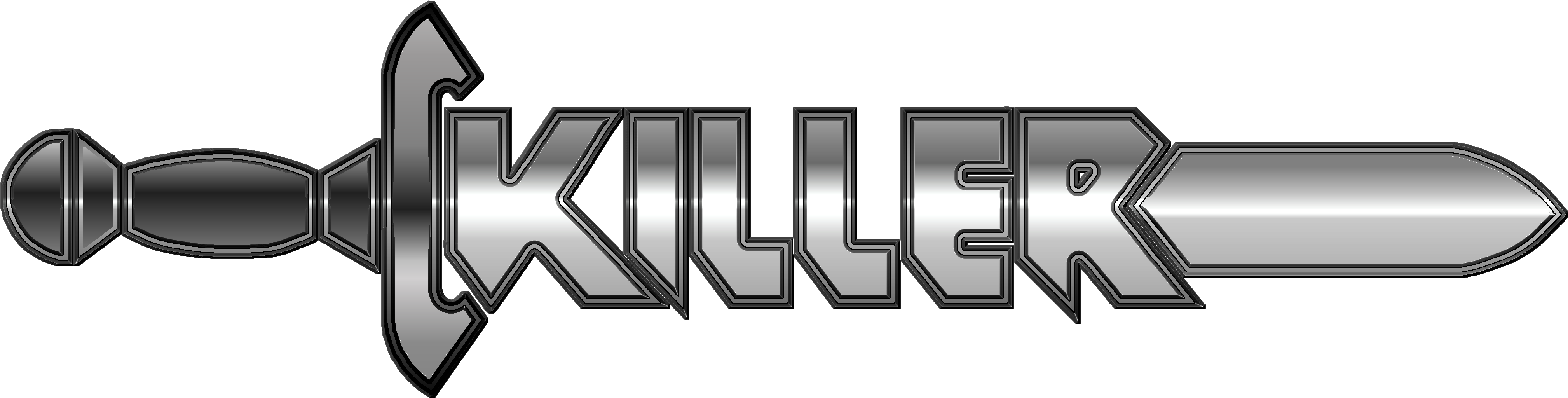 Download Killer Logo 2011 Cutout Chrome 4 Killer Look Png Text PNG 