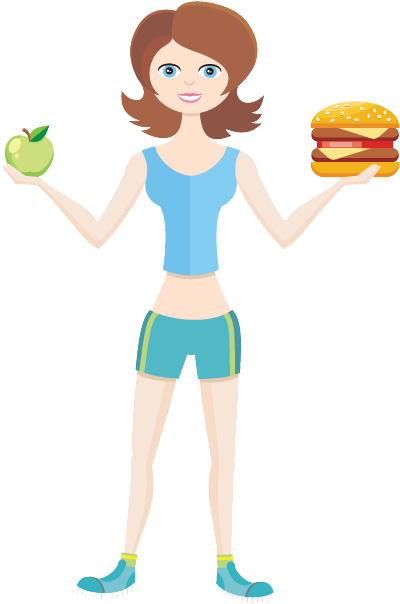 Healthy Vs Junk Food - Sports For Healthy Life (600x824), Png Download