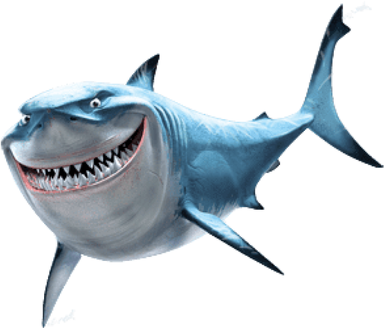 Free Png Download Bruce Shark Finding Nemo Clipart - Bruce Finding Nemo Png (850x680), Png Download