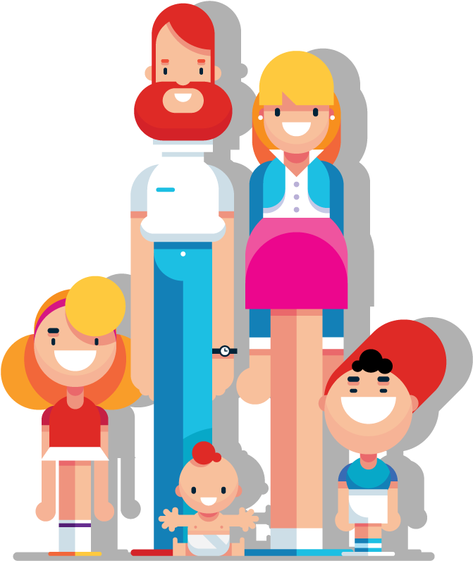 The Coolest Crew That I Know - Gigantic Body Flat Design (688x800), Png Download