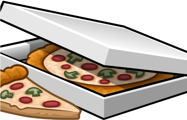 Animated Pizza Clipart - Transparent Pizza Box Png (640x480), Png Download