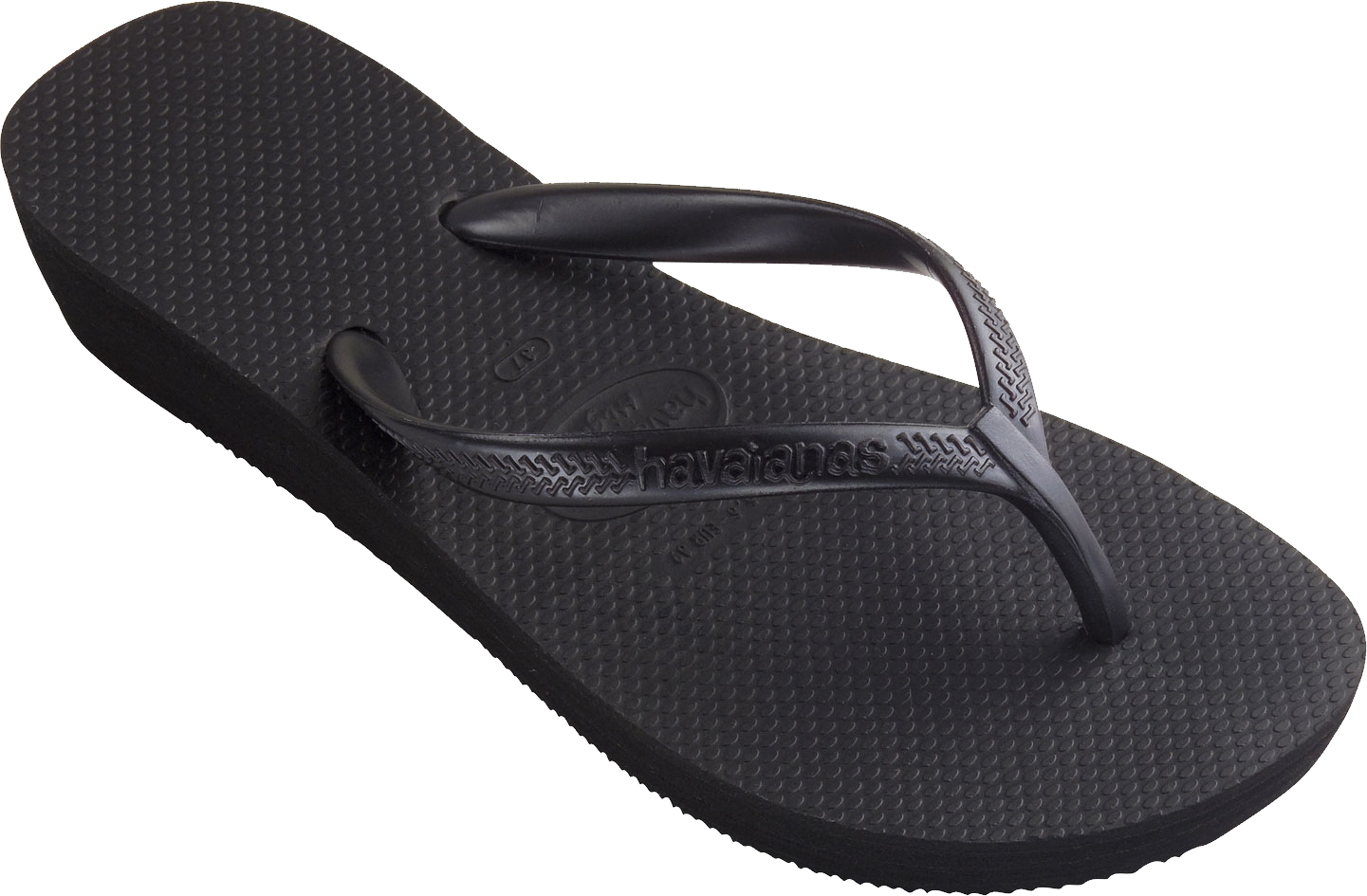 Flip Flops Png, Download Png Image With Transparent - Havaianas Black Metallic Logo (800x525), Png Download