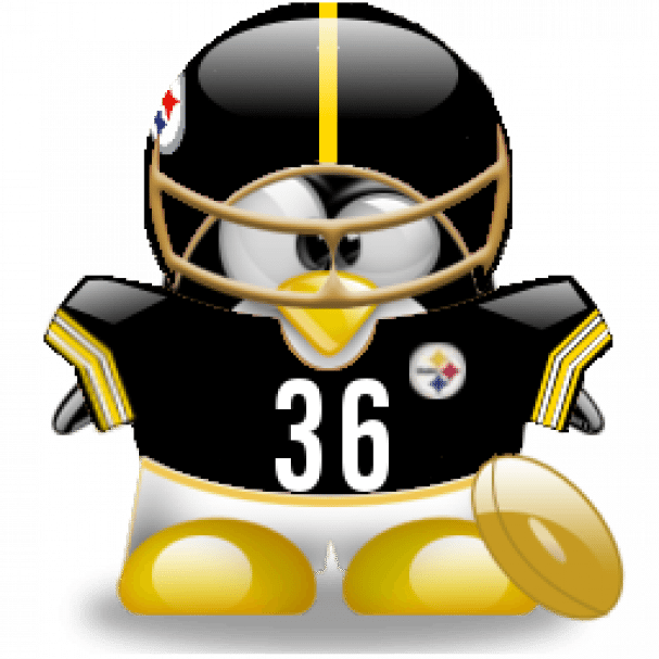 Nfl Tux - Cartoon (607x607), Png Download