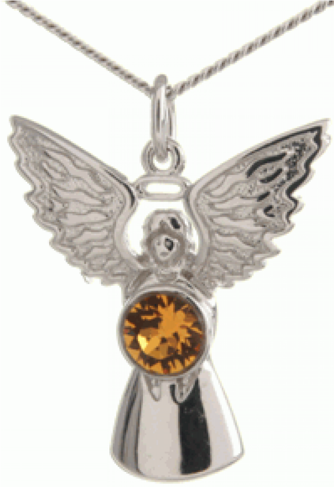 Topaz Guardian Angel Necklace - Falconiformes (1000x1000), Png Download