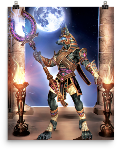 Poster Smite Anubis - Smite Anubis Art (600x600), Png Download