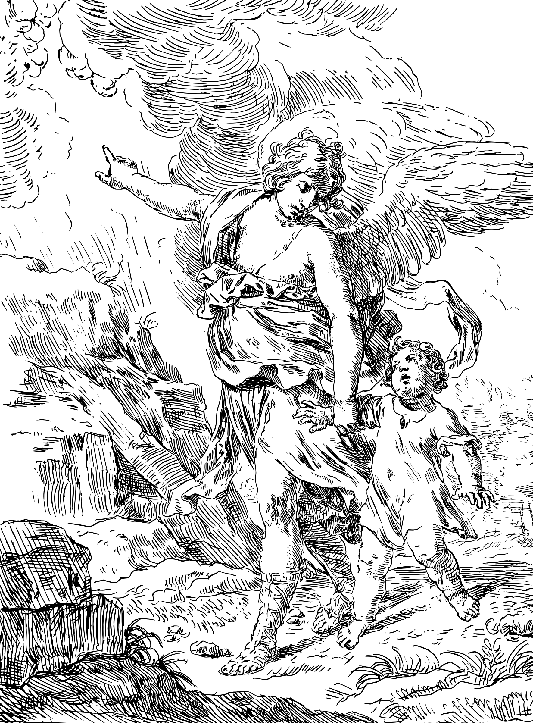 Big Image - Guardian Angel (1770x2400), Png Download