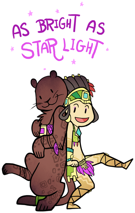 As Bright As Starlight By Zennore - Cartoon (550x778), Png Download