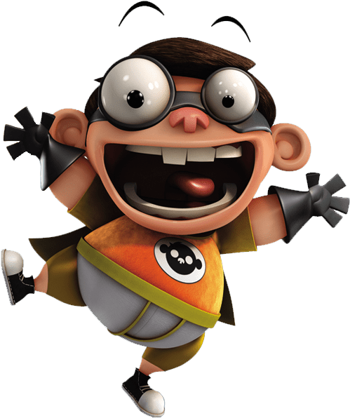Chum Chum Crazy Laugh - Fanboy And Chum Chum Creator (611x618), Png Download