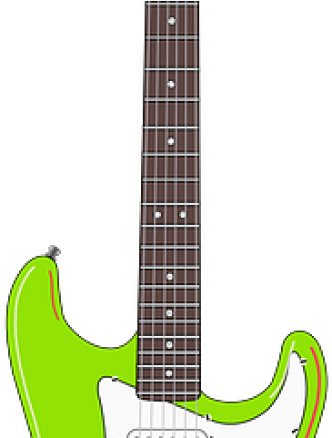 Bass Guitar Clipart Rock And Roll Guitar - Electric Guitar (640x480), Png Download