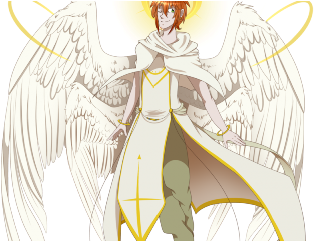 Drawn Warrior Guardian Angel - Illustration (640x480), Png Download
