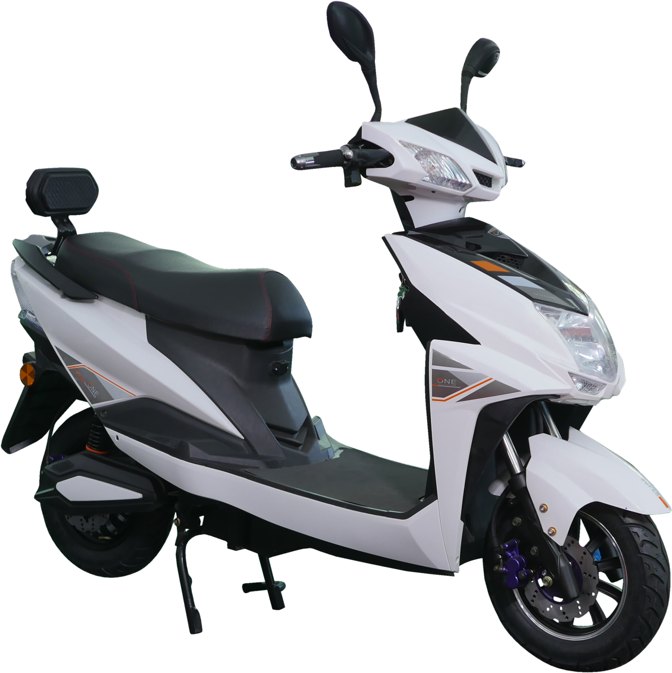 Ultra Rover Bisley Electric Scooter - White Wolf Moped (4227x2378), Png Download