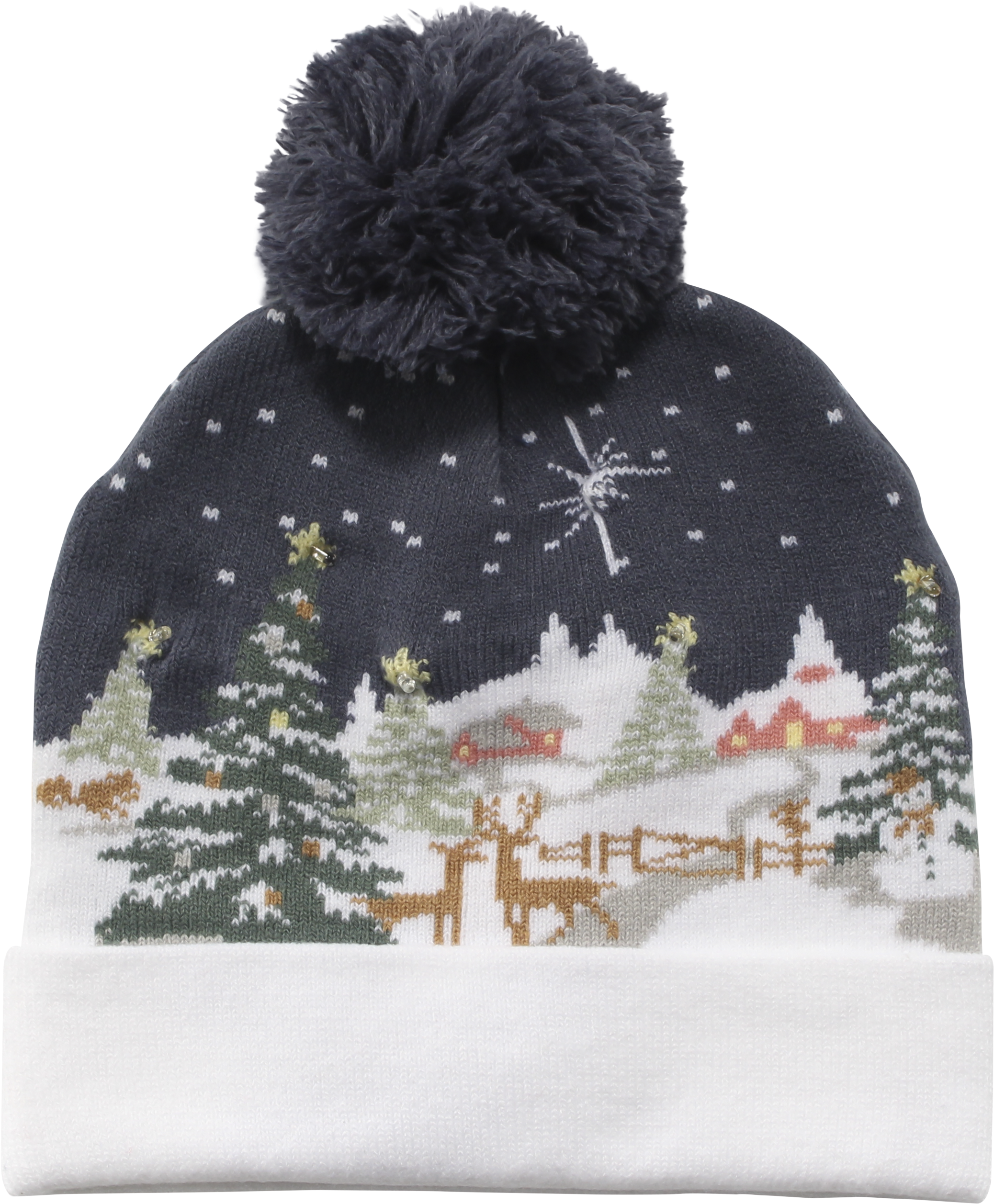 Cozy Winter Christmas Theme Led Hats - Beanie (5184x3456), Png Download