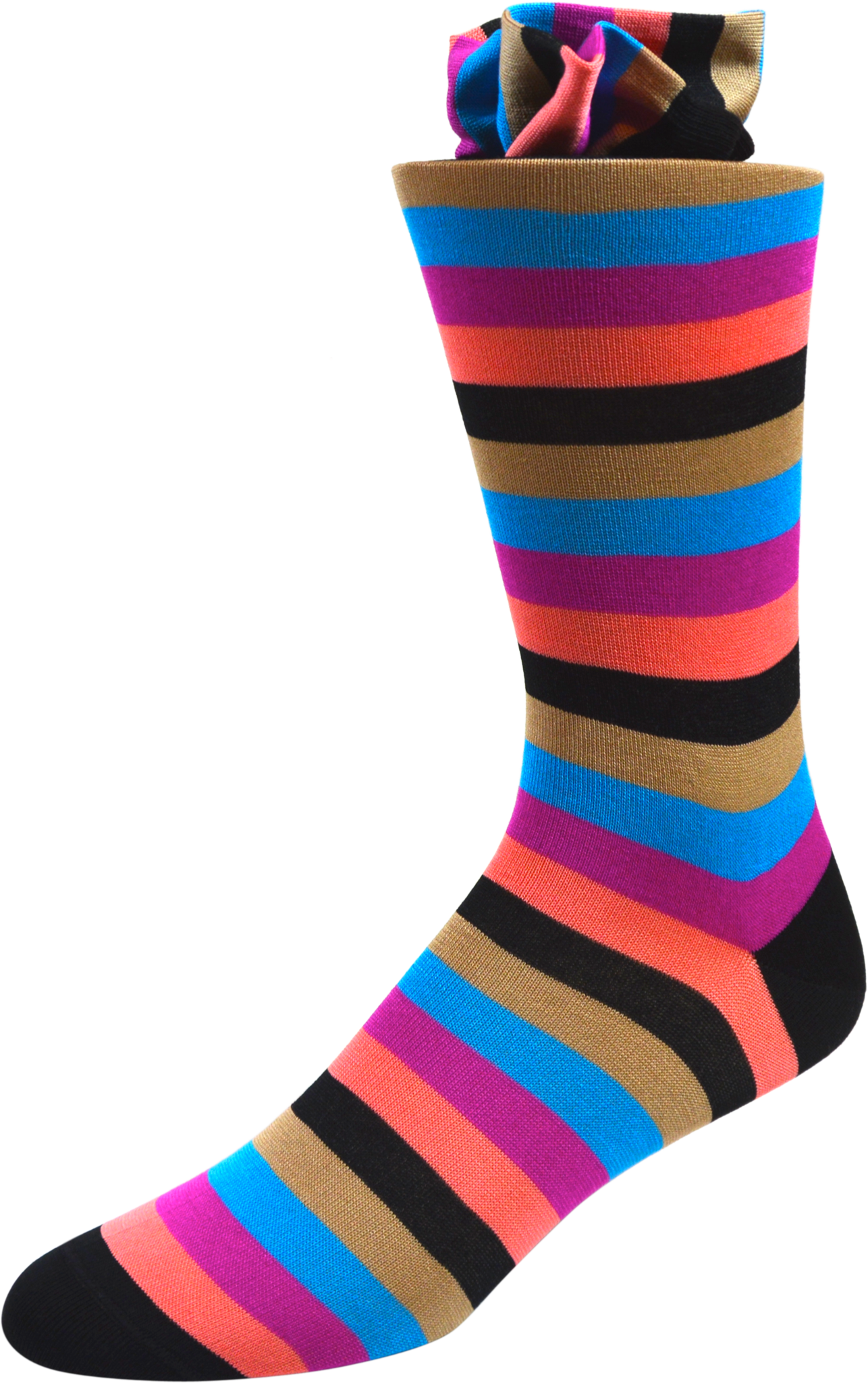 Falling Petals Men's Striped Socks - Sock (1286x2048), Png Download