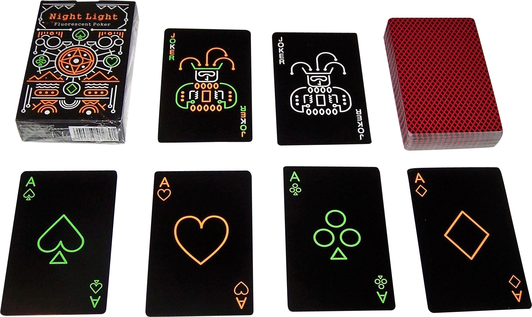 Vip Apple “night Light Fluorescent Poker” Playing Cards, - Collectible Card Game (1762x1762), Png Download