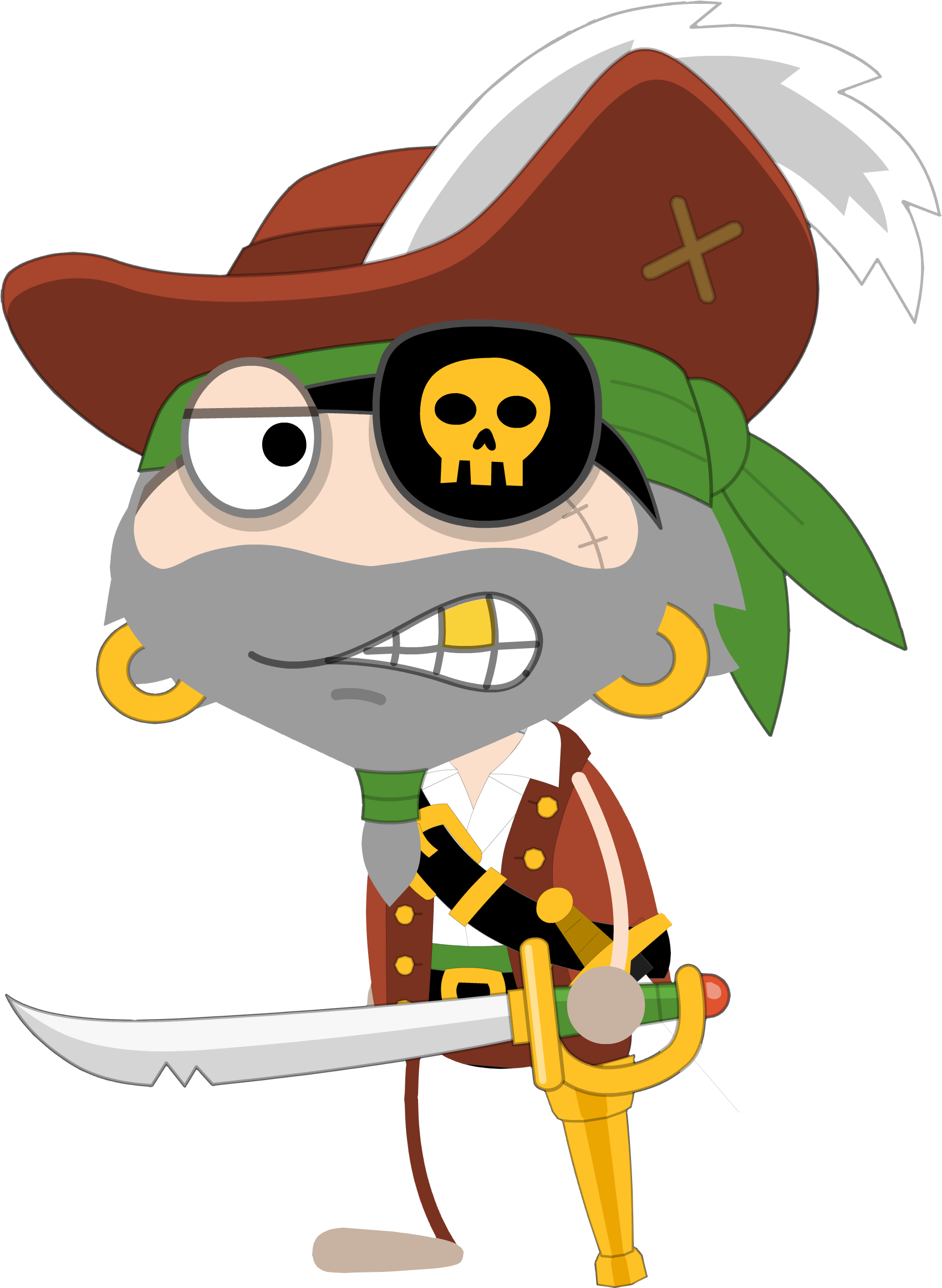 Captain Crawfish ✓ - Poptropica Captain Crawfish (1698x2376), Png Download