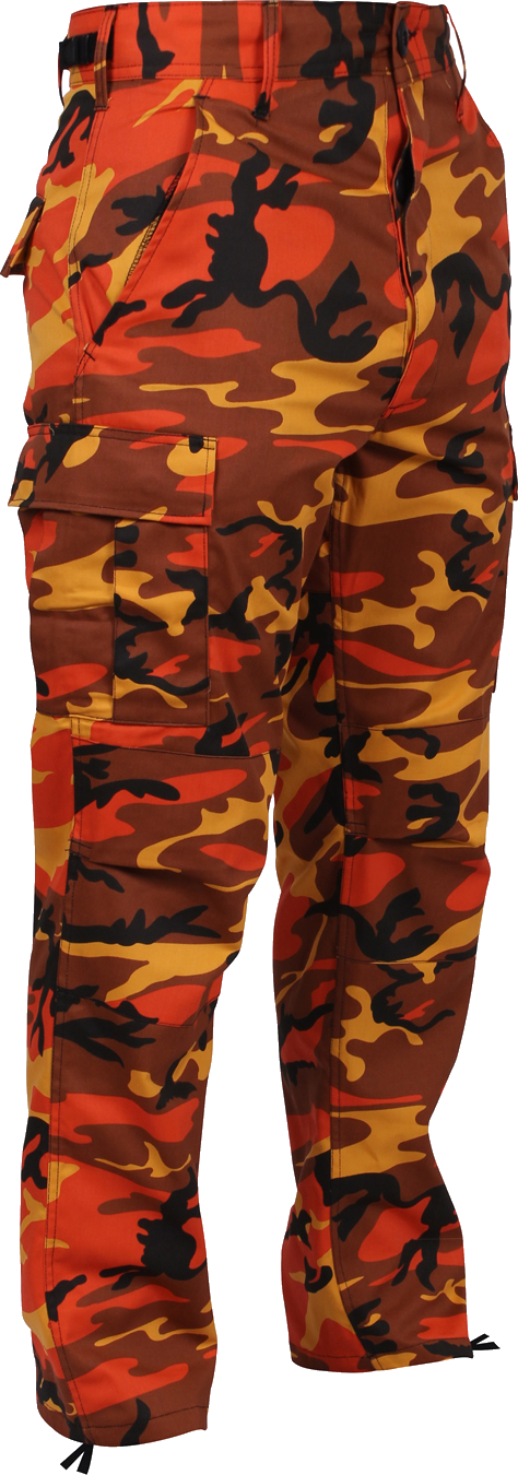 This Military Camouflage Bdu Pants Is Made With Comfortable, - Rothco Color Camo Pants (474x1350), Png Download