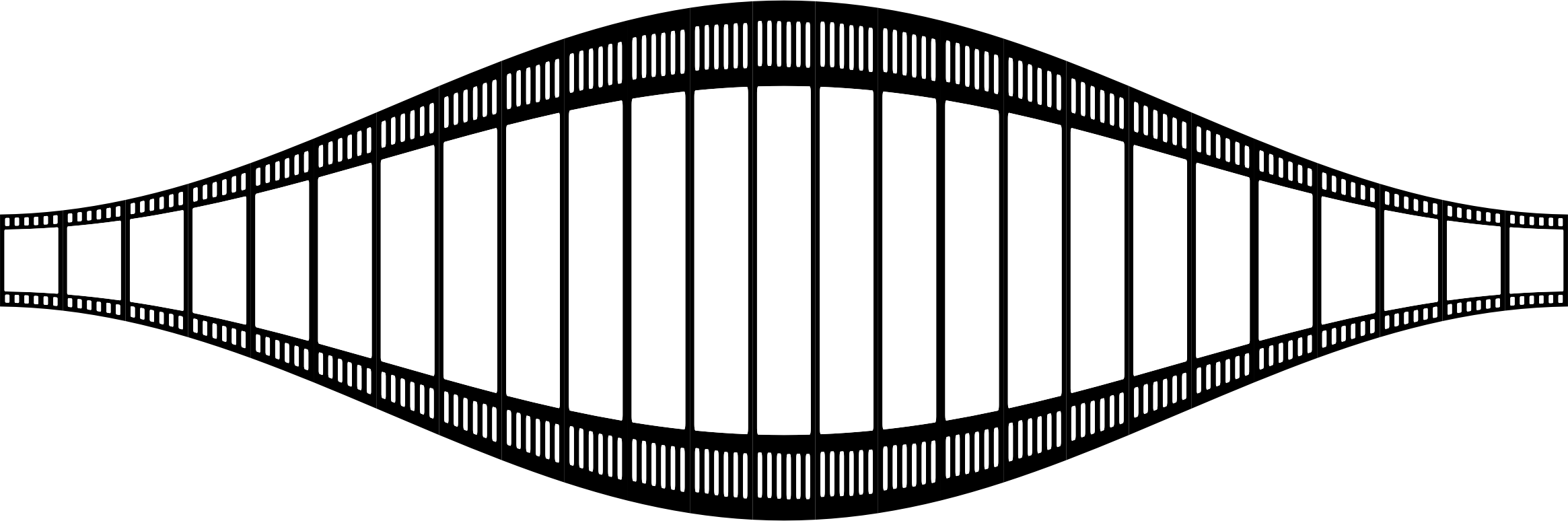 This Free Icons Png Design Of Film Strip Perspective (2330x774), Png Download