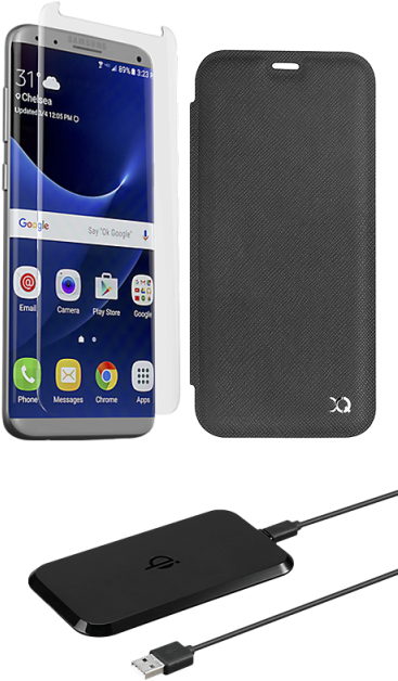 Samsung Galaxy S8 Premium Bundle - Screen Protector (400x800), Png Download
