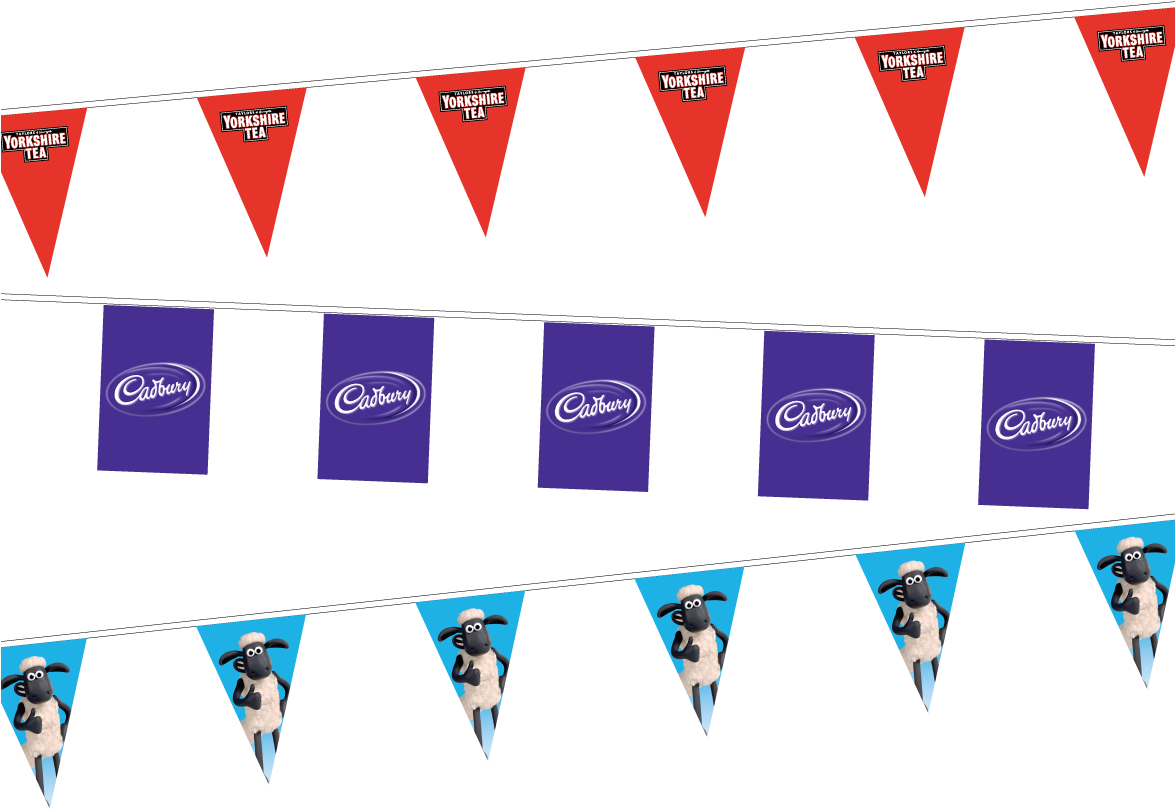 Buy Custom Printed Fabric Bunting Online - Banner (1174x854), Png Download