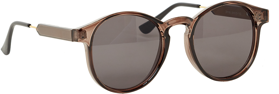 Round Frame Sunglasses In Colour Meteorite - Persol 8649s 1045 M3 (1000x1500), Png Download