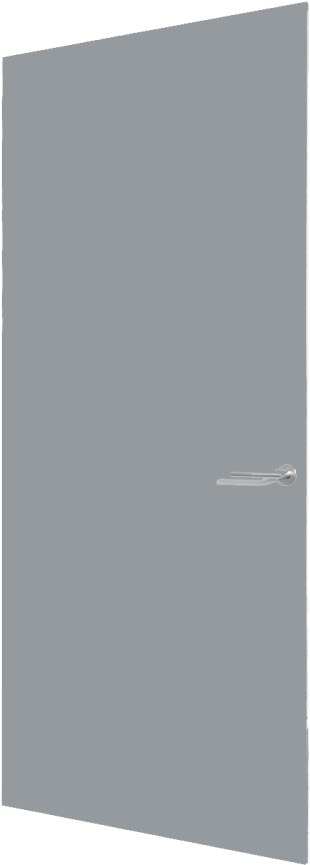 Painted Door In The Color Ral-7045 - Home Door (644x1024), Png Download