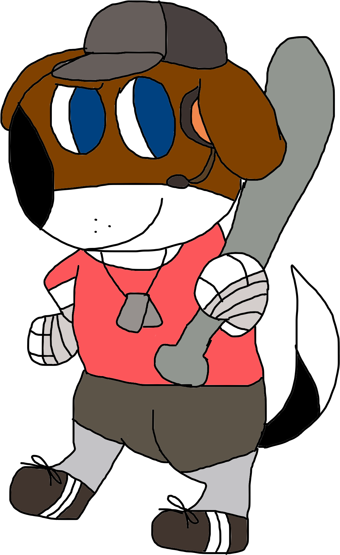 Team Fortress - Red Team - Scout - Cartoon (1594x2000), Png Download