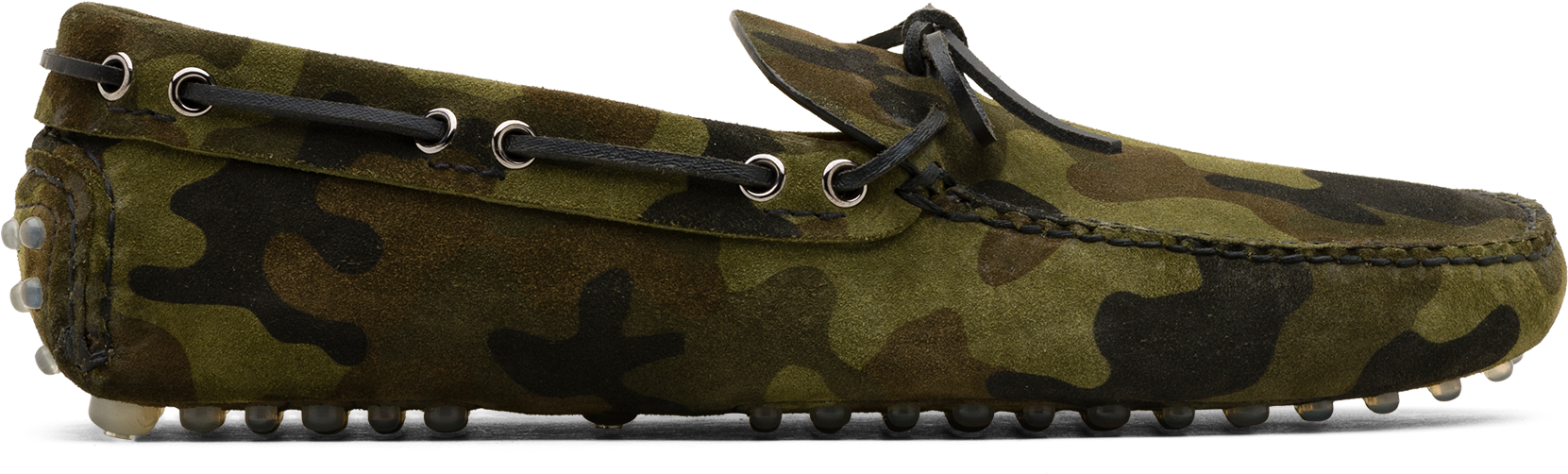 Driving Shoes Camouflage Printed Suede - Slip-on Shoe (1971x1755), Png Download