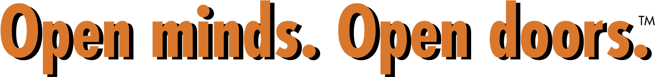 Open Minds Open Doors Logo Png Transparent - Orange (2400x2400), Png Download