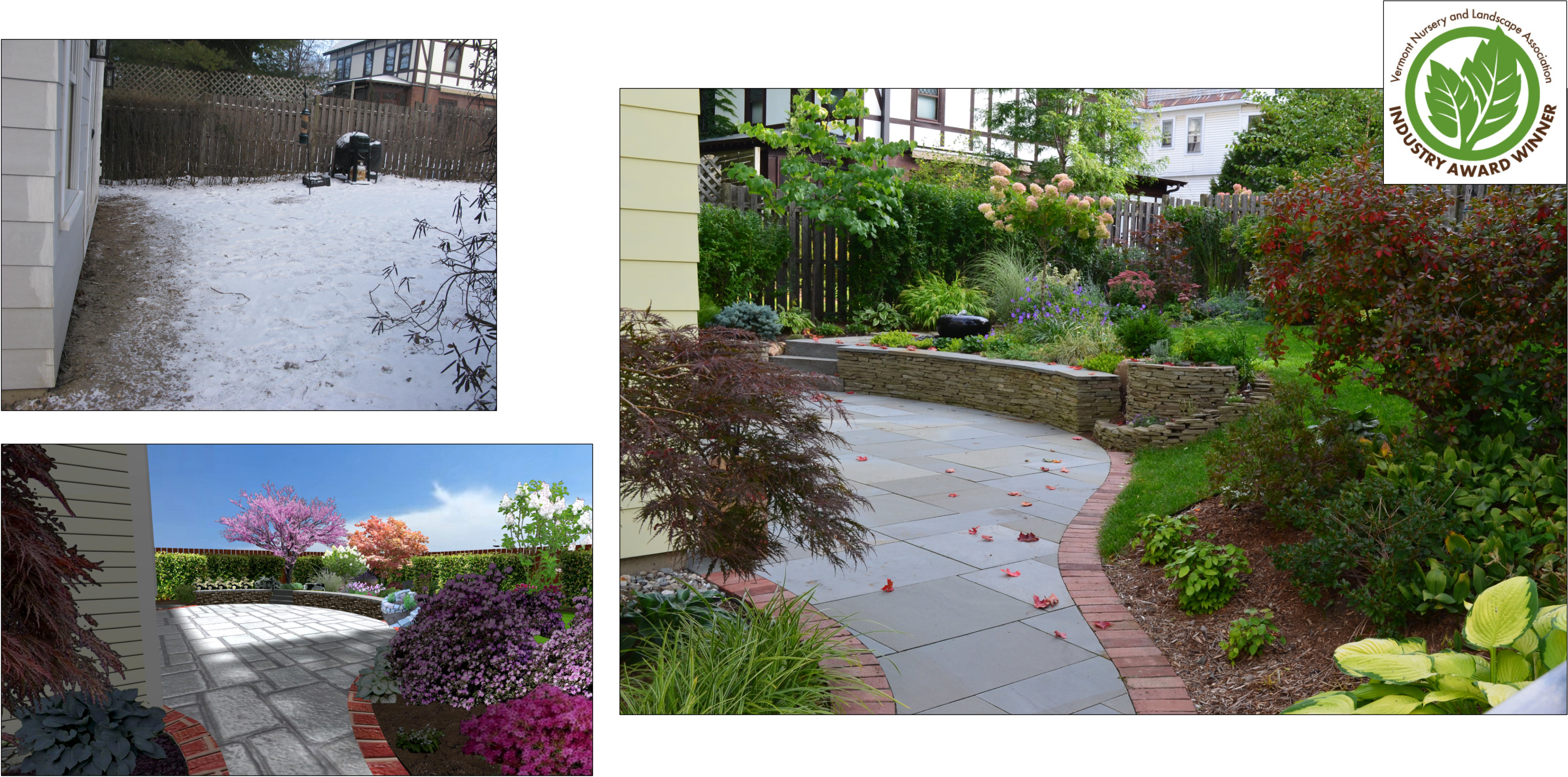 A Modern Courtyard Garden - Walkway (3004x1490), Png Download