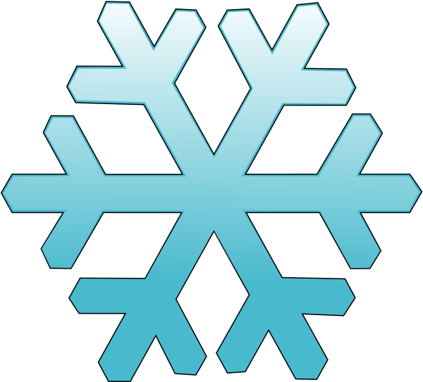 Snowflake Clip Art (600x555), Png Download