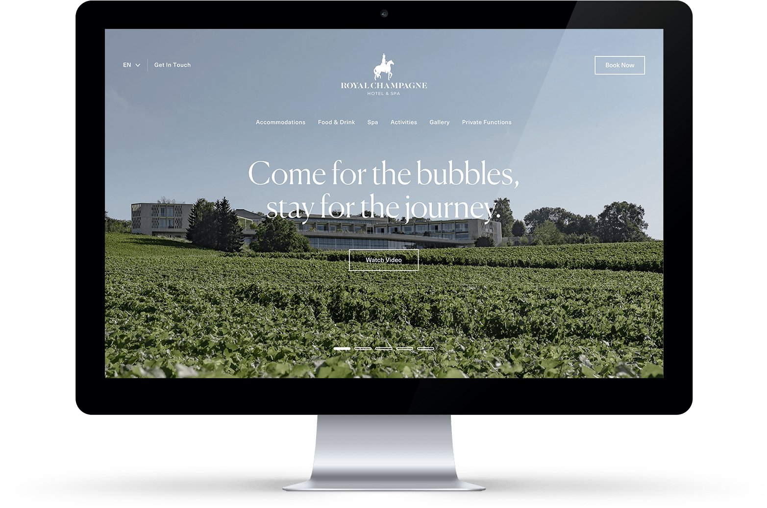 The Website Was Supported By A Tailored Digital Marketing - Royal Champagne Hotel Reims (1700x1041), Png Download