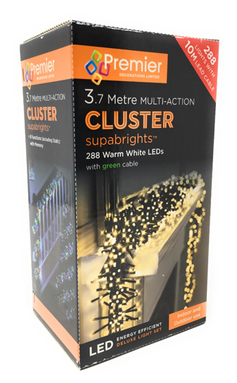 288 Led Multi Action Cluster Lights - Box (600x800), Png Download