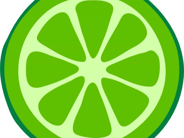 Original - Lime Slice Clip Art (640x480), Png Download