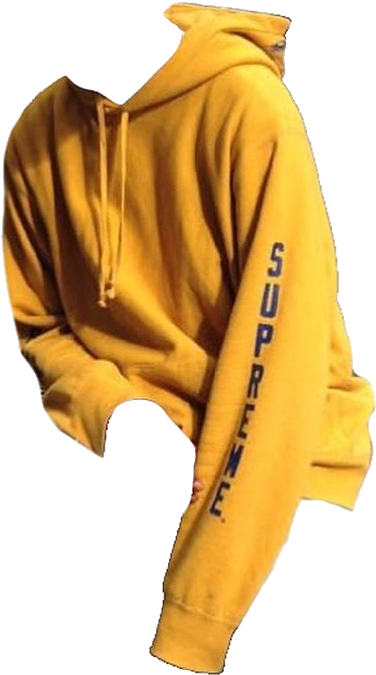 Yellow Hoodie Polyvore Moodboard Filler - Yellow Moodboard Png (476x697), Png Download