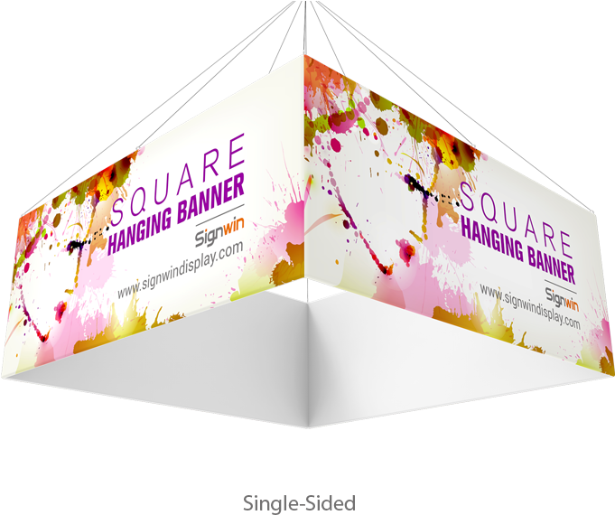 Square Quad Hanging Banner Full Color Printing For - Graphic Design (800x600), Png Download