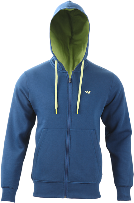 Wildcraft Men Men Zippered Hoodie - Hoodie (490x735), Png Download