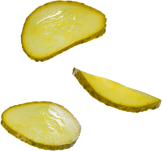 Pickle Slice - Lemon (866x650), Png Download