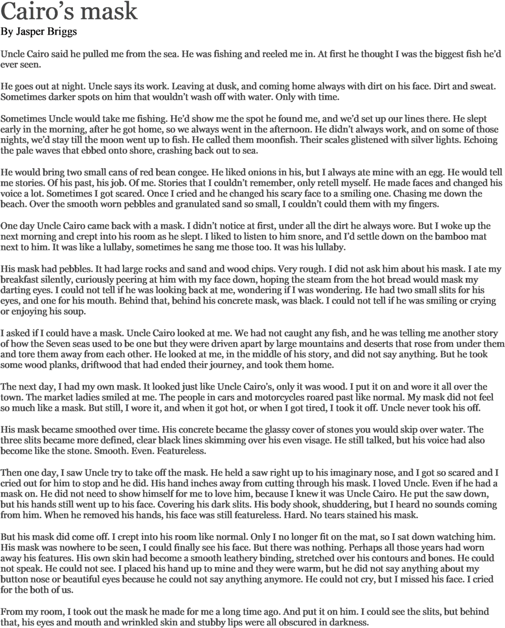 Cairo's Mask (1000x1275), Png Download