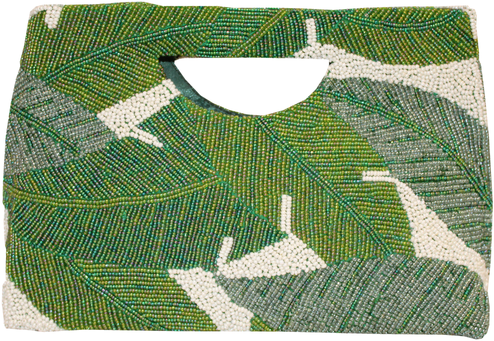 Beaded Palm Frond Tote - Board Short (1280x1280), Png Download