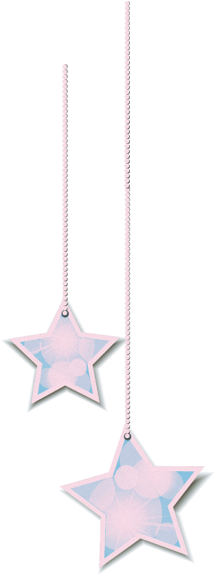 Stars Hanging Pink Border Banner - Locket (1024x1024), Png Download