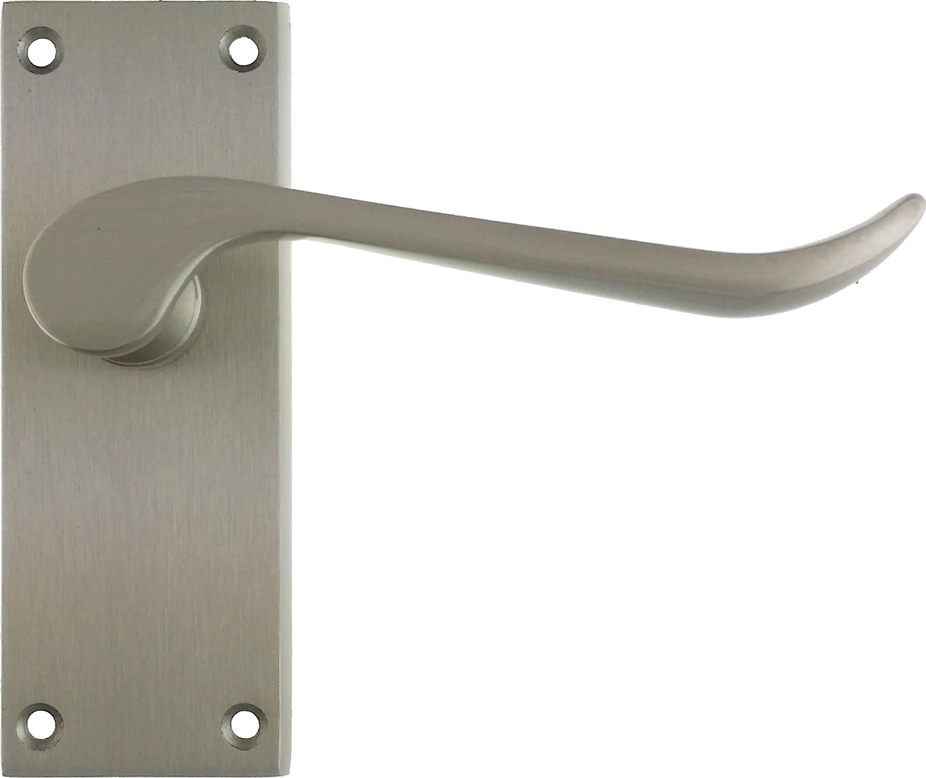 Chrissi Lever Latch Door Handle Satin Nickel - Brushed Steel Door Handles (1903x1600), Png Download