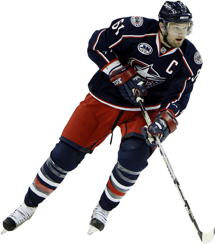 Hockey Player - College Ice Hockey (800x965), Png Download