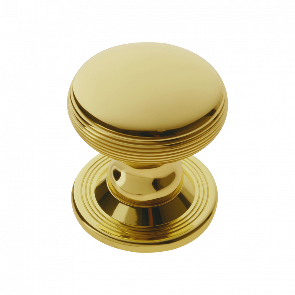 Banham Contour Centre Door Knob - Brass (1000x1000), Png Download