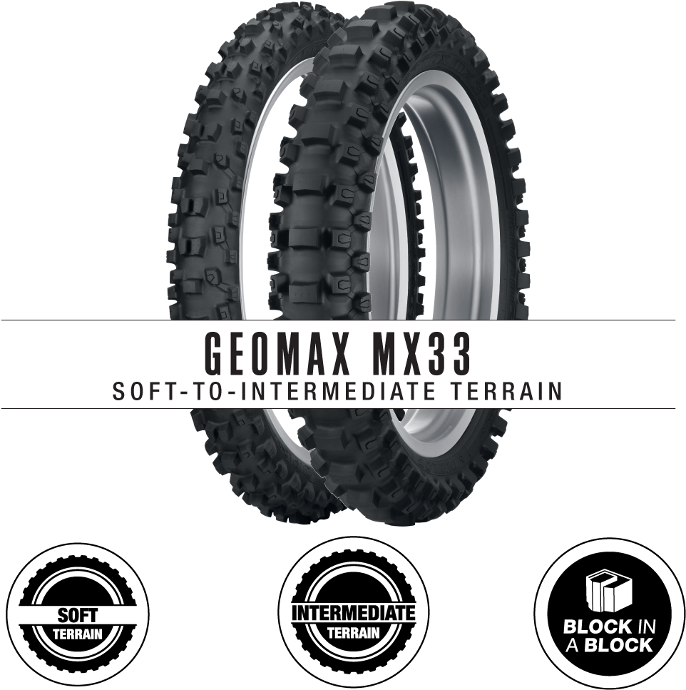 Dirt Bike Tire Tread - Geomax Mx33 (1028x1000), Png Download