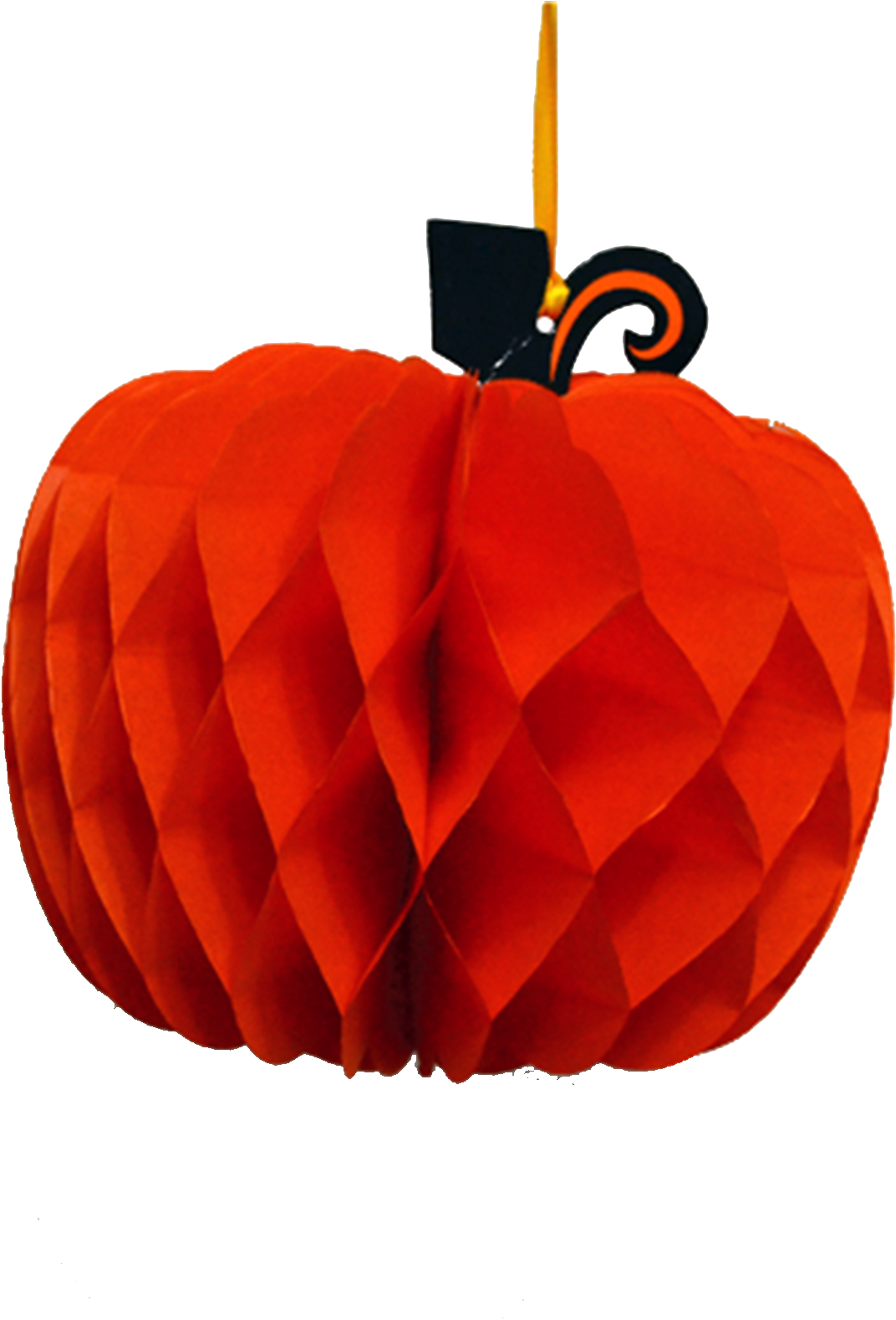 1x Halloween Honeycomb Pumpkin Decoration - Pumpkin (1600x1600), Png Download